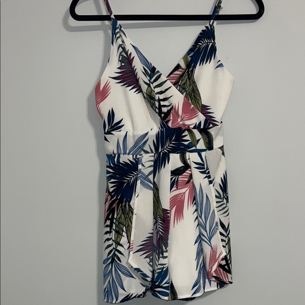 Tropical Print Women's‎ Romper